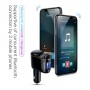 Baseus Chargeur de voiture Wireless Bluetooth V4.2 Transmetteur FM Lecteur MP3 3.4A Double chargeur de voiture USB, Support U...