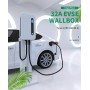 Borne de recharge pour voiture éléctrique - Borne EVSE EV Wallbox – IEC 62196-2, Niveau 2, 240 V, 7,6 kW, 32A – écran LED