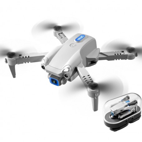 Drone V20 WIFI FPV Mini, pliable, télécommande, double camera Full HD, Gris