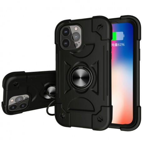 Coque Survivor pour iPhone 13 Pro Max - silicone antichoc - aimant et bague