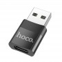 Adaptateur Hoco Mini USB-C femelle vers USB male.