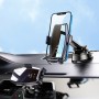 Support smartphone voiture 2 en 1 Clip Invisible charge Sans Fil  15W (Noir)