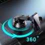 Support smartphone voiture 2 en 1 Clip Invisible charge Sans Fil  15W (Noir)