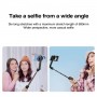 Trépied magnétique pour perche à selfie, tige stabilisatrice portative avec télécommande (blanc)
