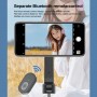 Trépied magnétique pour perche à selfie, tige stabilisatrice portative avec télécommande (noir)