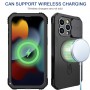 Coque Survivor pour iPhone 15 Pro Max - silicone antichoc - aimant et bague