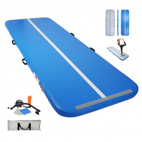 Tapis de Gymnastique Gonflable Gym Exercice Tumbling Airtrack 400×100×10cm